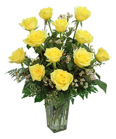 Long Stemmed Yellow Roses in Evansville IN | Zeidler's Flowers