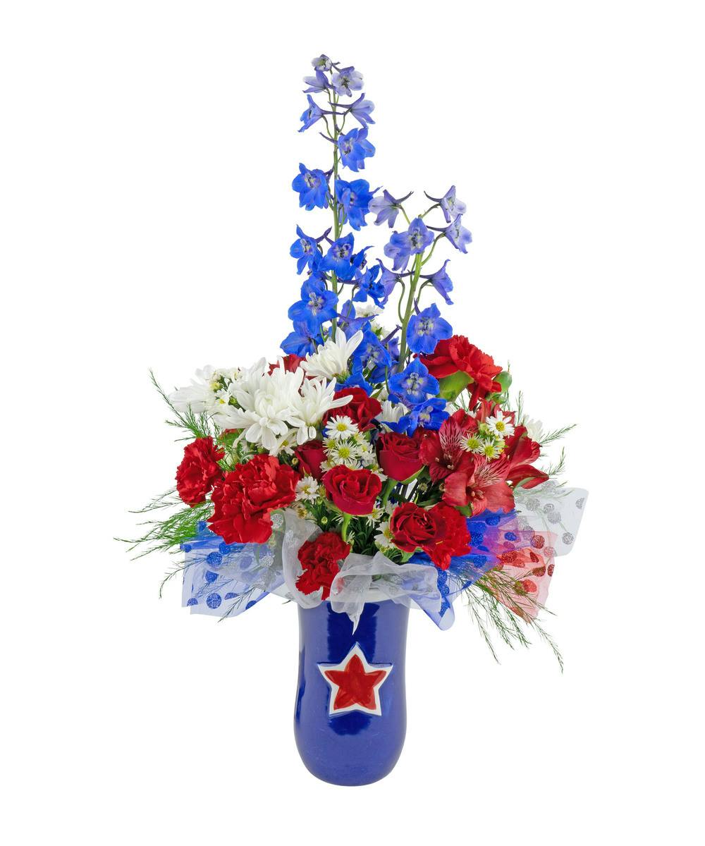 America the Beautiful Bouquet Zeidler's Flowers Evansville Newburgh