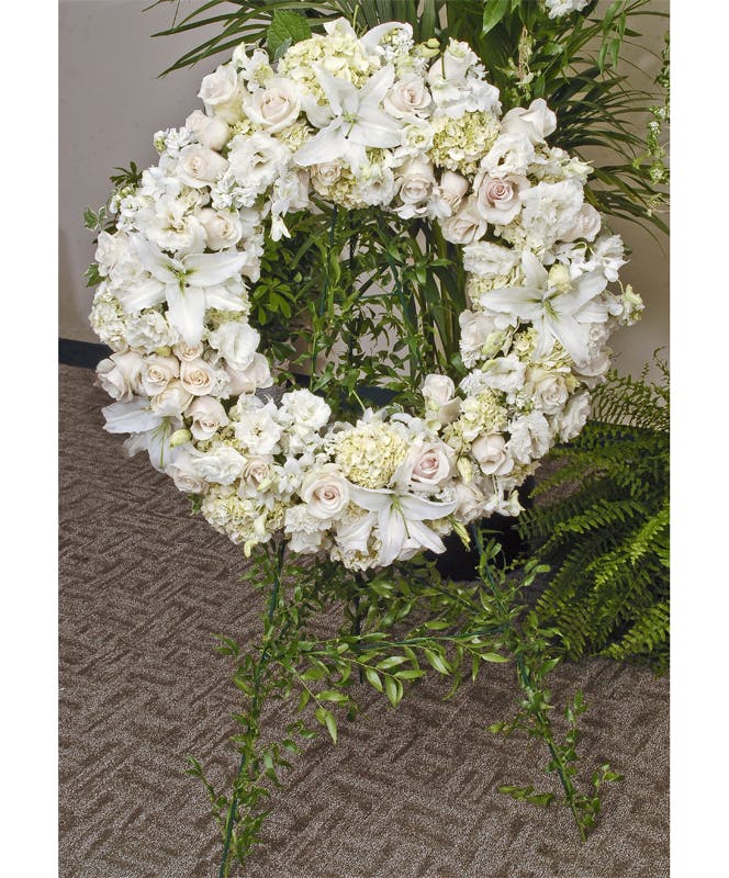Serenity Wreath Evansville Funeral Flowers