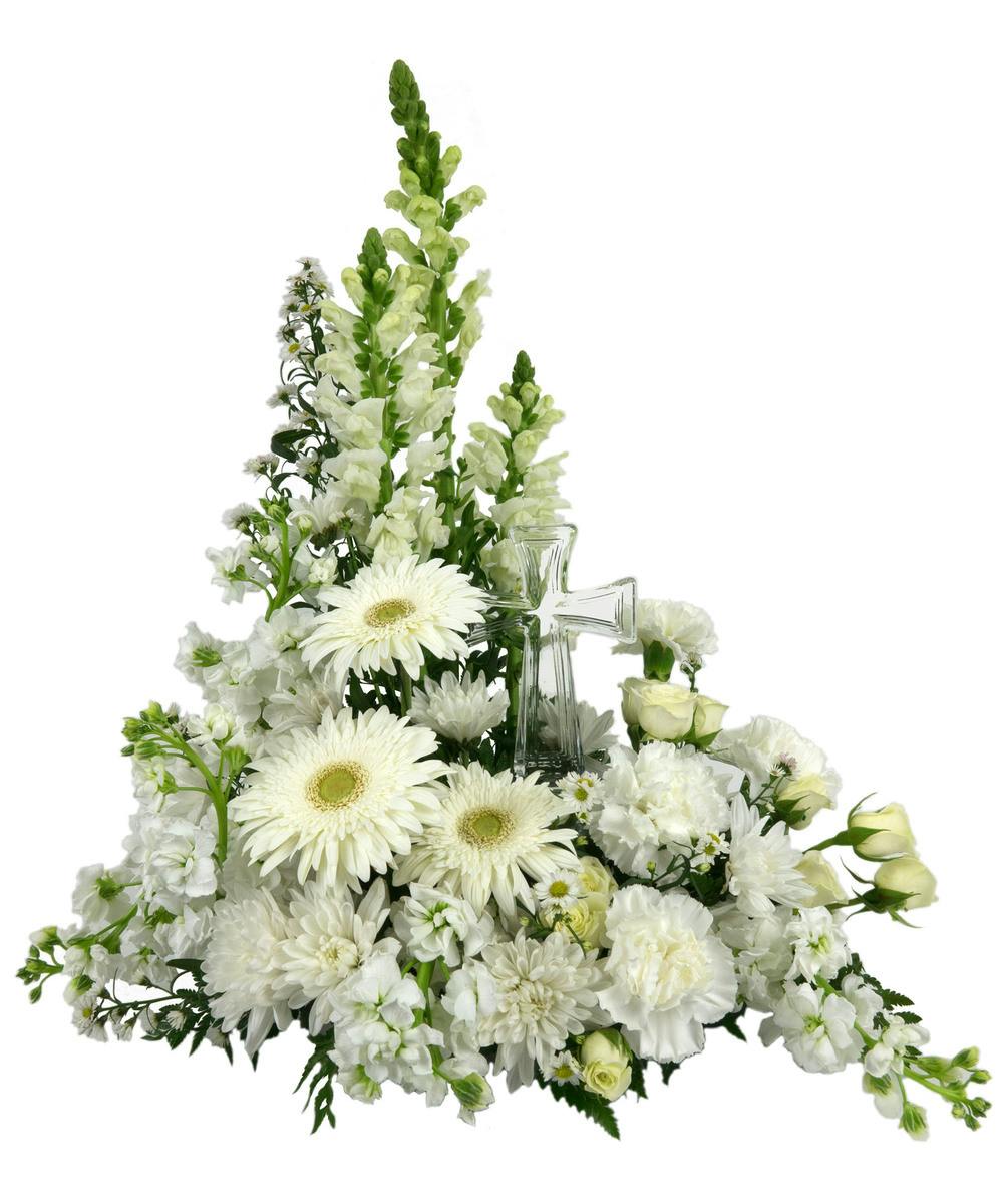 Serenity - Cross Table Arrangement | Zeidler's Flowers